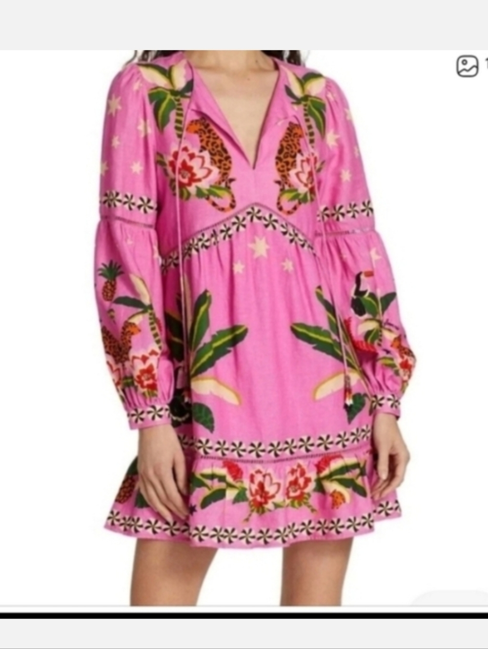 Farm Rio Leopard Minidress - Picture 6 of 6